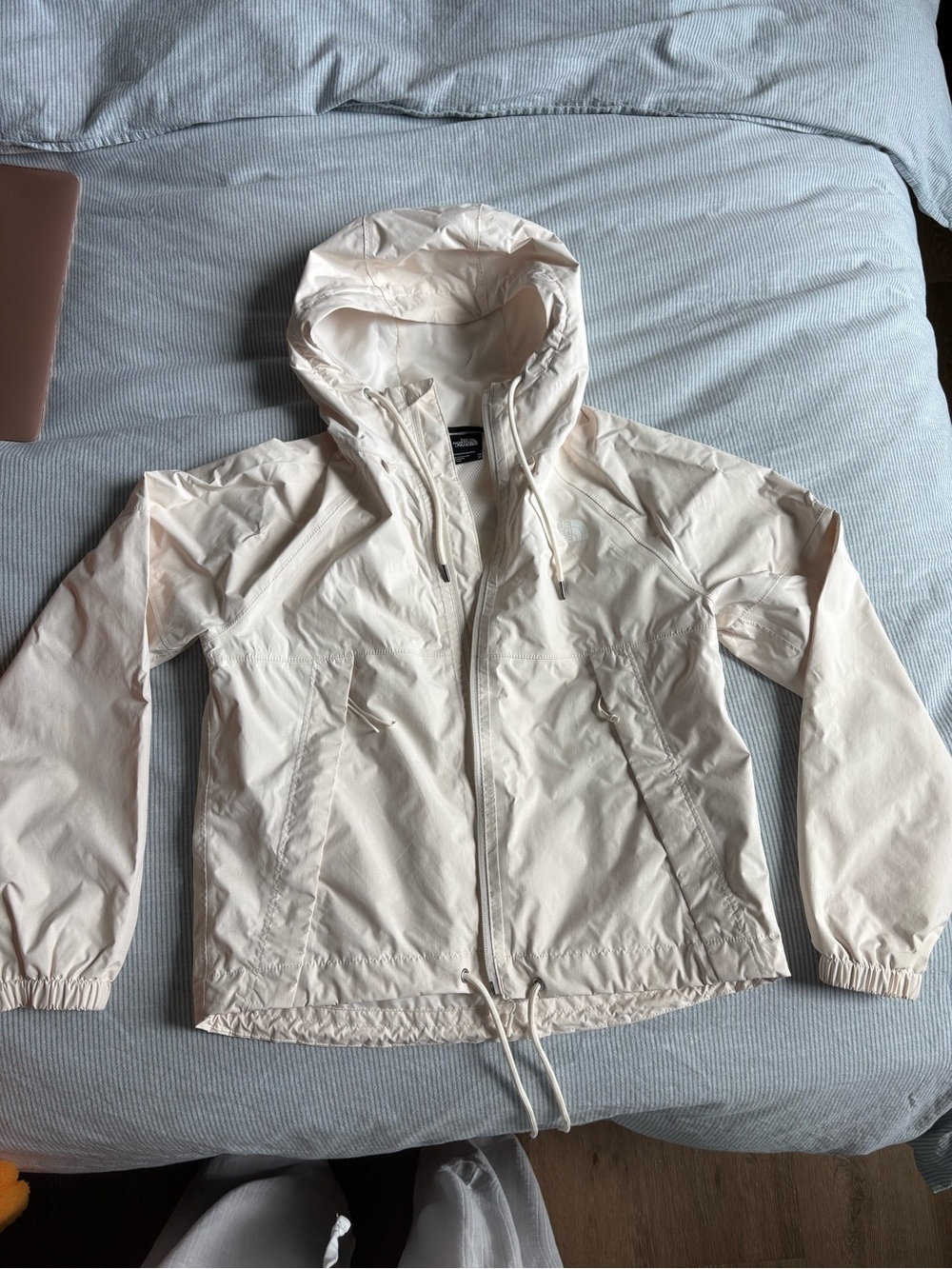 The North Face Women's Light Cream Hooded Utility Jacket